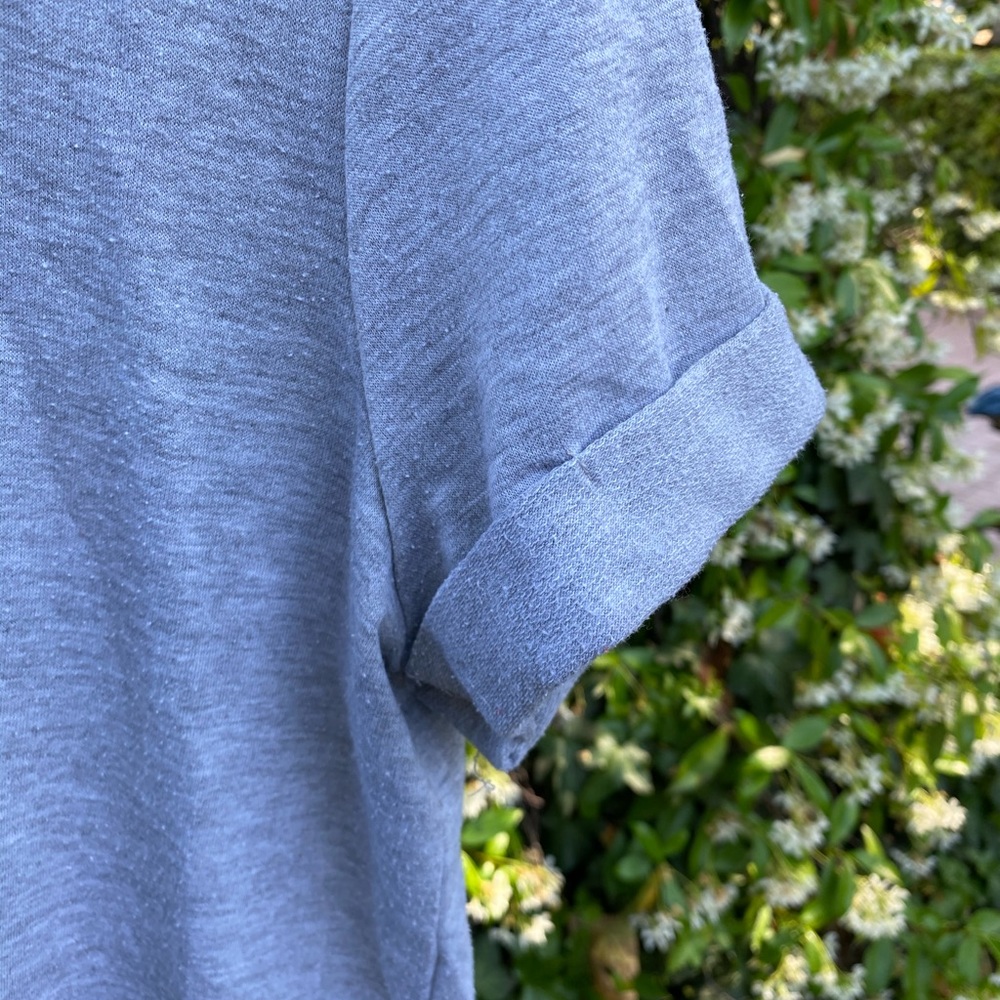 gray short sleeve top - Picture 2 of 3